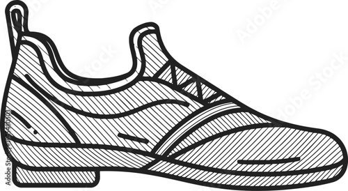 elegant men's dress shoe side view formal classic lace up leather footwear for business and events