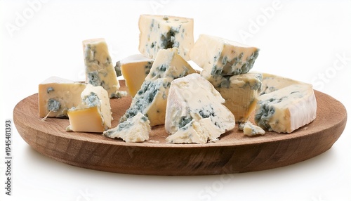 Blue Cheese Crumbles On Transparent Background
