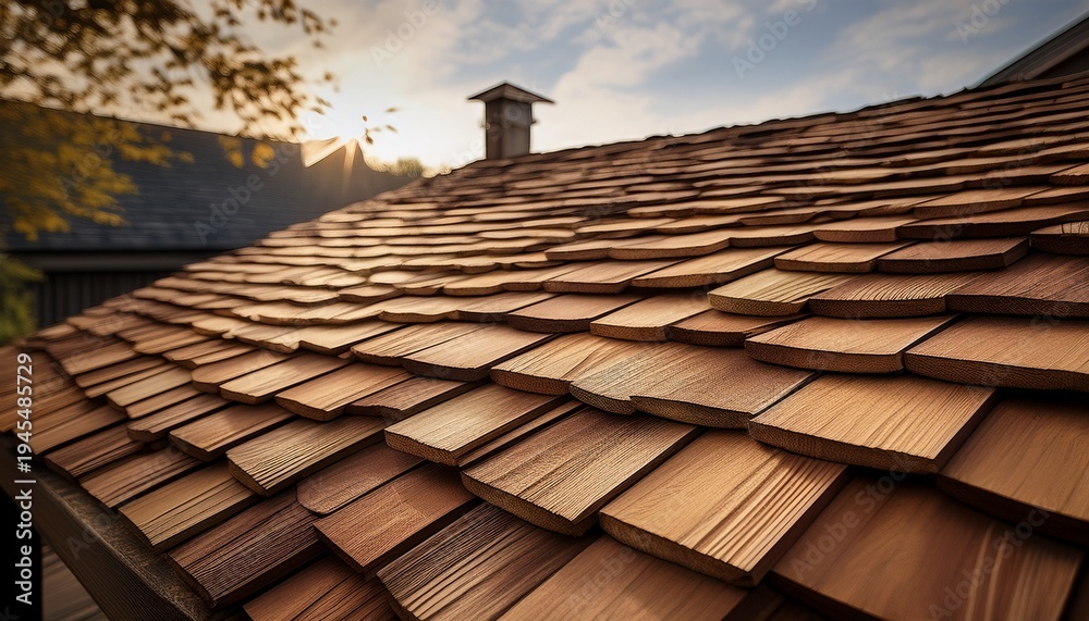 Naklejka premium Wood Shingle