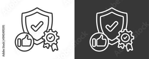Reliability Icon Set Vector Collection Isolated In Black And White