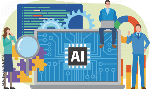 人工知能を活用する人々