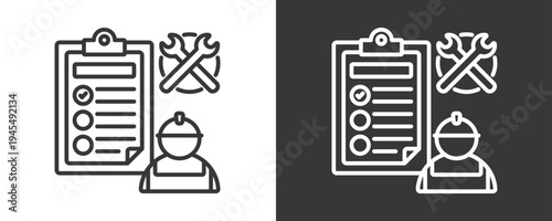 Project Icon Set Vector Collection Isolated In Black And White