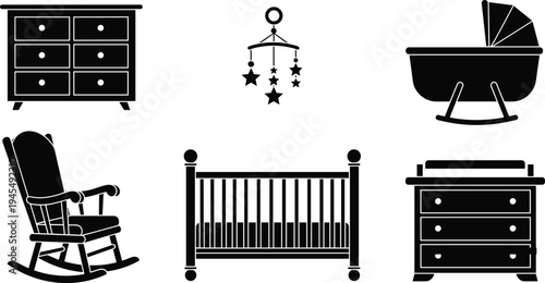 Black silhouette of a mechanic repairing car underbody on lift isolated on white background for automotive maintenance and service workshop.