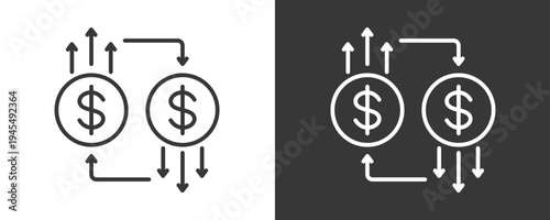 Cost Reduction Icon Set Vector Collection Isolated In Black And White