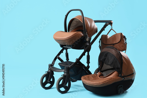 Modern baby stroller, infan...
