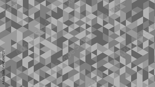 Abstract Gray Geometric Triangle Pattern Background Modern Polygon Mosaic Design
