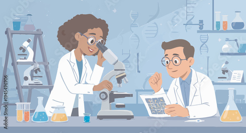 Scientists Conducting Research in a Laboratory