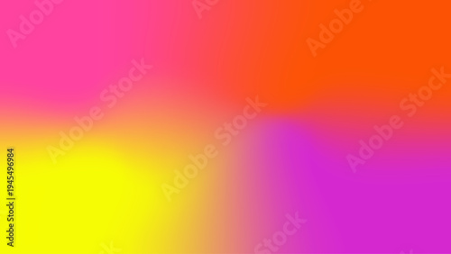 Bright Neon Gradient Background with Pink Orange and Yellow Blend, Vibrant Abstract Color Mesh Gradient for Modern Wallpaper, Web Banner, Social Media Design and Creative Digital Background