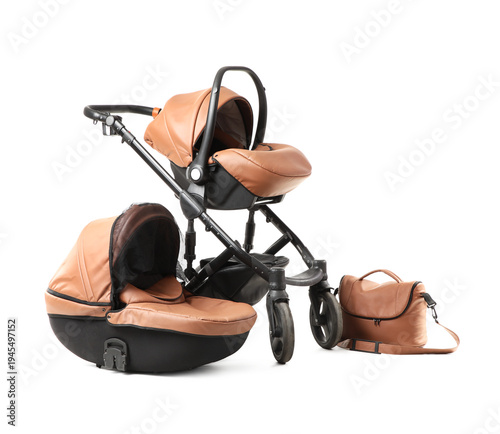 Modern baby stroller and in...