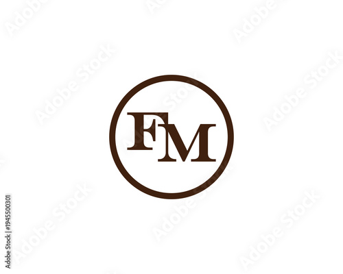 FM Logo Design. FM