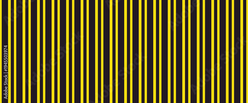 Set of caution tapes with black and yellow diagonal slashes or chevron print. Warning borders in construction work zone or crime scene. Danger, attention or forbidden signs. Vector flat illustration.