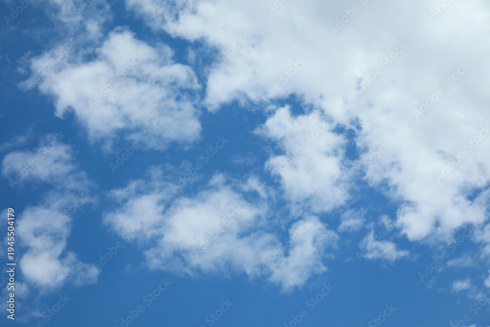 Fototapeta premium Beautiful view of blue sky with clouds as background