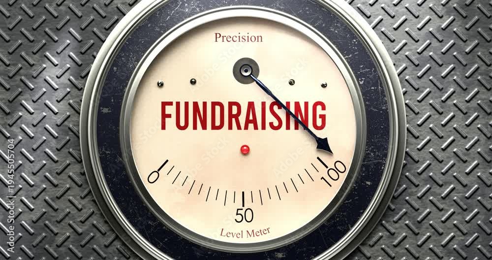 Foolishness Meter Rising Fundraising meter that is hitting a full scale, showing rising levels ...