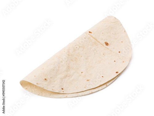 Fresh thin lavash on white ...