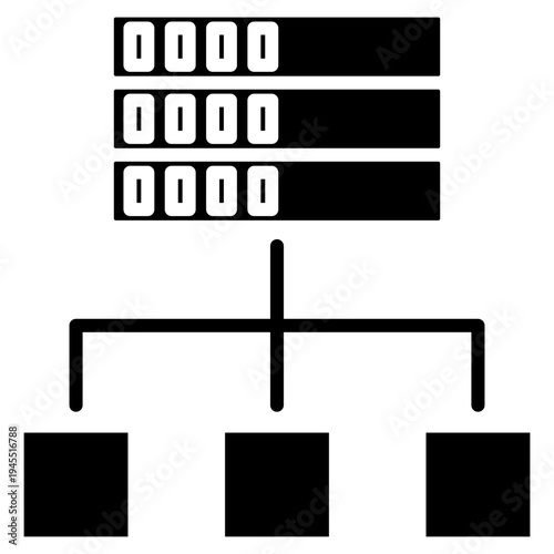 Server Network Architecture Icon