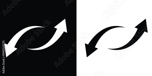 arrows data transfer icon, exchange arrow icons - Swap icon with two arrows eps 10