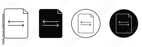 arrows data transfer icon, exchange arrow icons - Swap icon with two arrows eps 10
