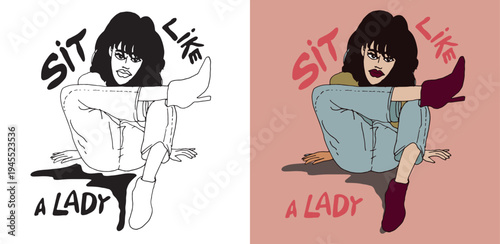 Cute hand drawn doodle lettering quote. Lettering for t-shirt design, mug print, bag print, clothes fashion. 100% hand drawn vector image.
