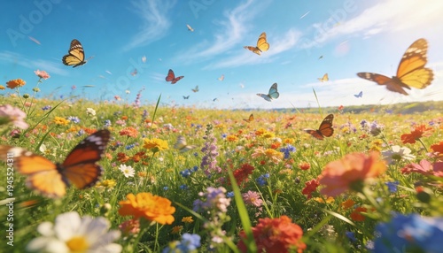 butterflies on the meadow