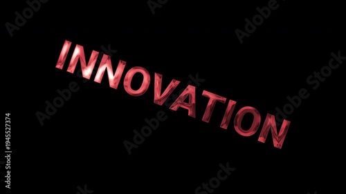 text innovation animation 