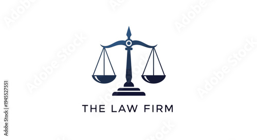 Scales of Justice Law Firm Logo - Legal Symbol of Balance and Fairness