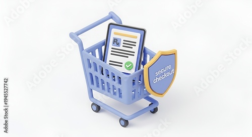 Online Pharmacy Shopping Cart with Prescription and Secure Checkout
