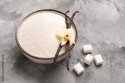 Bowl of sweet vanilla sugar...