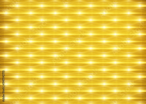 Abstract golden glowing lights pattern with horizontal blur effect, futuristic technology background