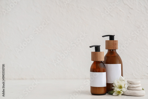 Bottles of cosmetic product...
