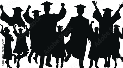 silhouettes of people