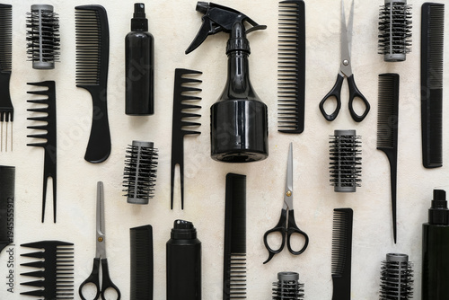 Set of hairdresser's access...
