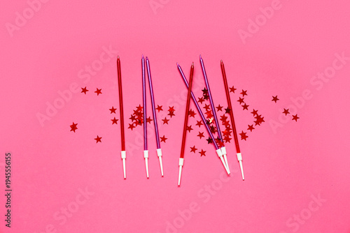 Many Birthday candles and c...