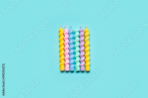 Colorful Birthday candles o...