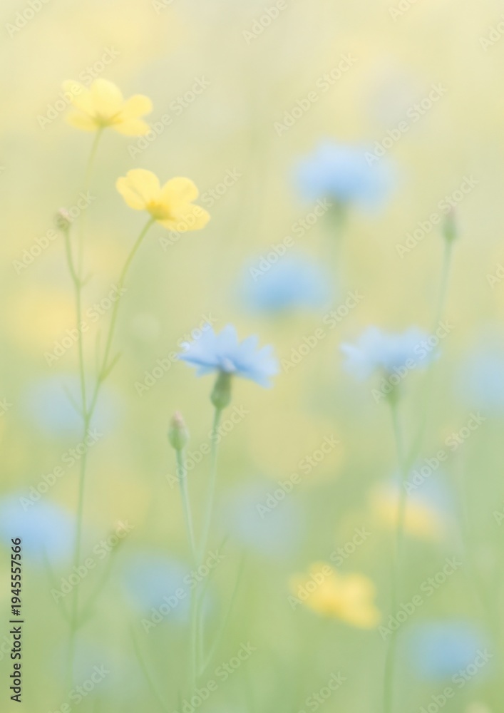 Fototapeta premium Soft floral pastel elegance