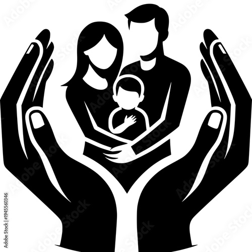 Man and woman wearing gas masks with skull and crossbones danger illustration