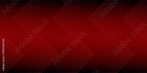 3D red techno abstract background overlap layer on dark space with glowing dots shape decoration. Modern graphic design element dotted line style concept for banners, flyer, card, or brochure cover