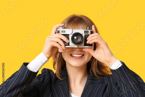 Beautiful young woman with ...