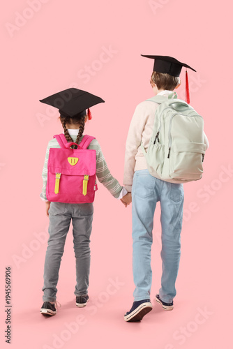 Little children in graduati...