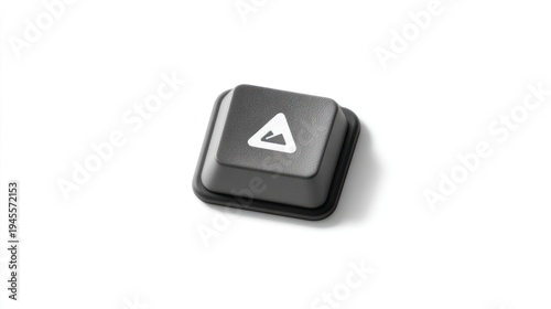 Wallpaper Mural Single black keycap with upward-pointing mountain icon isolated on a white background Torontodigital.ca