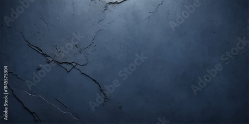 A dark vintage grunge wall background with a concrete surface texture features a black and blue night sky filled with storm clouds, smoke, and moon light over an old blank paper backdrop