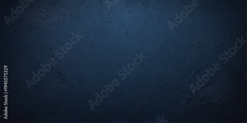 Empty dark blue grunge background with a vintage textured wall pattern and dirty old paper surface for blank design backdrops