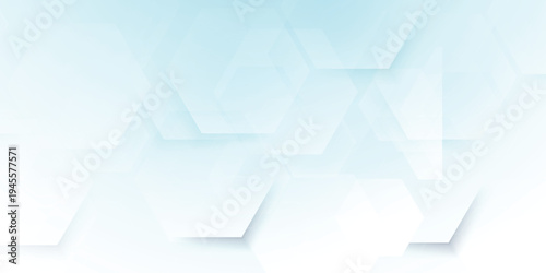 Abstract blue hexagon background. science and health care. Futuristic and technology concept background.