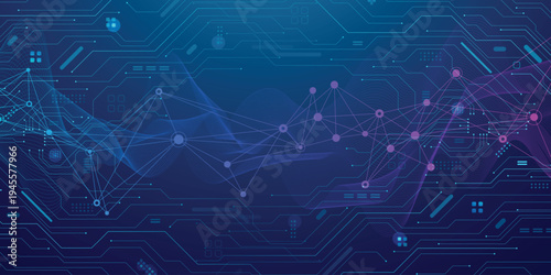Molecular abstract structure background. Scientific vector illustration with molecule DNA. Medical, science and technology concept