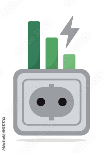Smart Plug & Energy Meter. Smart Technology in daily life. Useful smart tech.