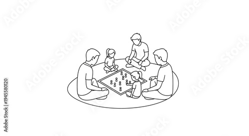 Group of People Playing Dominoes Together.