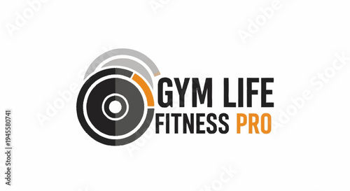 Gym Life Fitness Pro Logo Design.