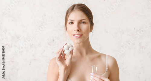 Beautiful young woman with ...