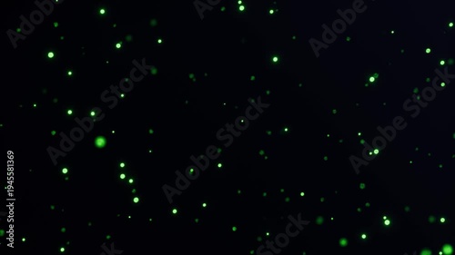 Blur particles circle rotate on color background. Glittering Particles With Bokeh.