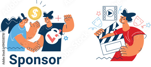 Collaborative partnership between sponsors and content creators for promotional deals