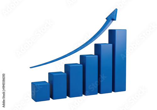 Free Download Growing bar chart illustrating upward financial or performance trends isolated on transparent background png,PNG - GFXLoad
